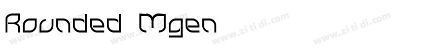 Rounded Mgen字体转换